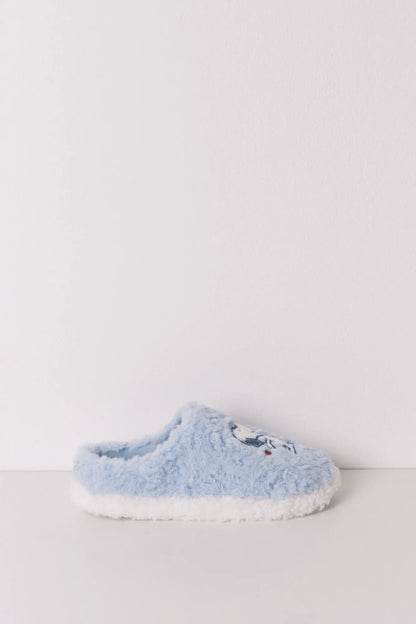 Women Secret_Medium Blue_Faux Shearling Closed Slippers Snoopy_4993699_14_05