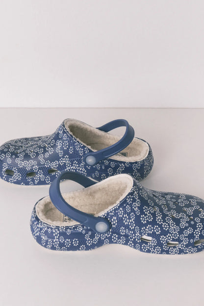 Women Secret_Blue Print_Floral Lined Clog Slippers_4993702_19_01