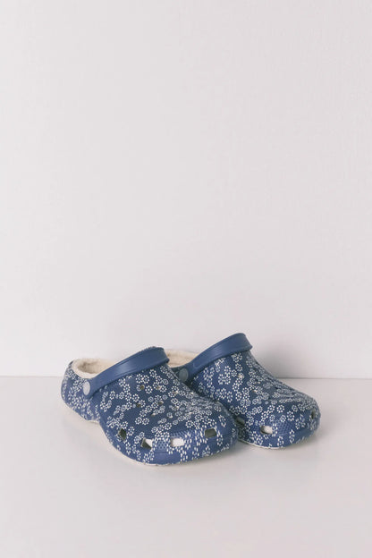 Women Secret_Blue Print_Floral Lined Clog Slippers_4993702_19_04