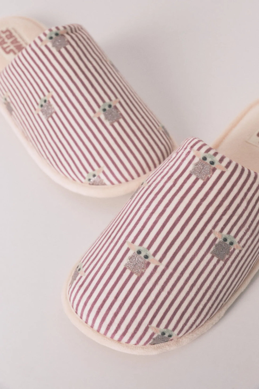 Women Secret Orange Women Striped Baby Yoda Slippers SKU: 4993716_64 Image 01