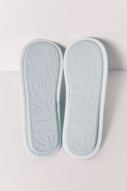 Women Secret Green Women Green Striped Bow Slippers SKU: 4993718_28 Image 04