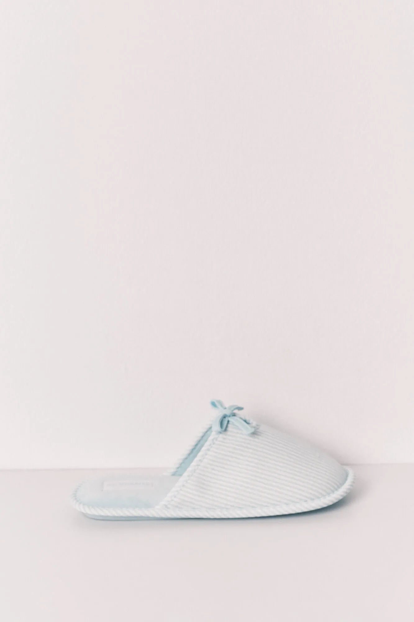 Women Secret Green Women Green Striped Bow Slippers SKU: 4993718_28 Image 06