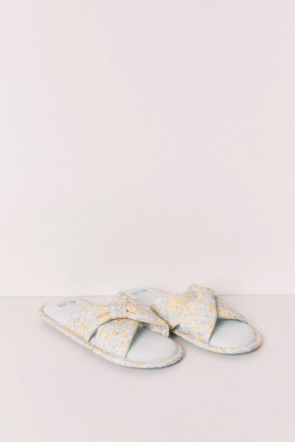 Women Secret Yellow Print Women Floral Knot Slippers SKU: 4993720_09 Image 04