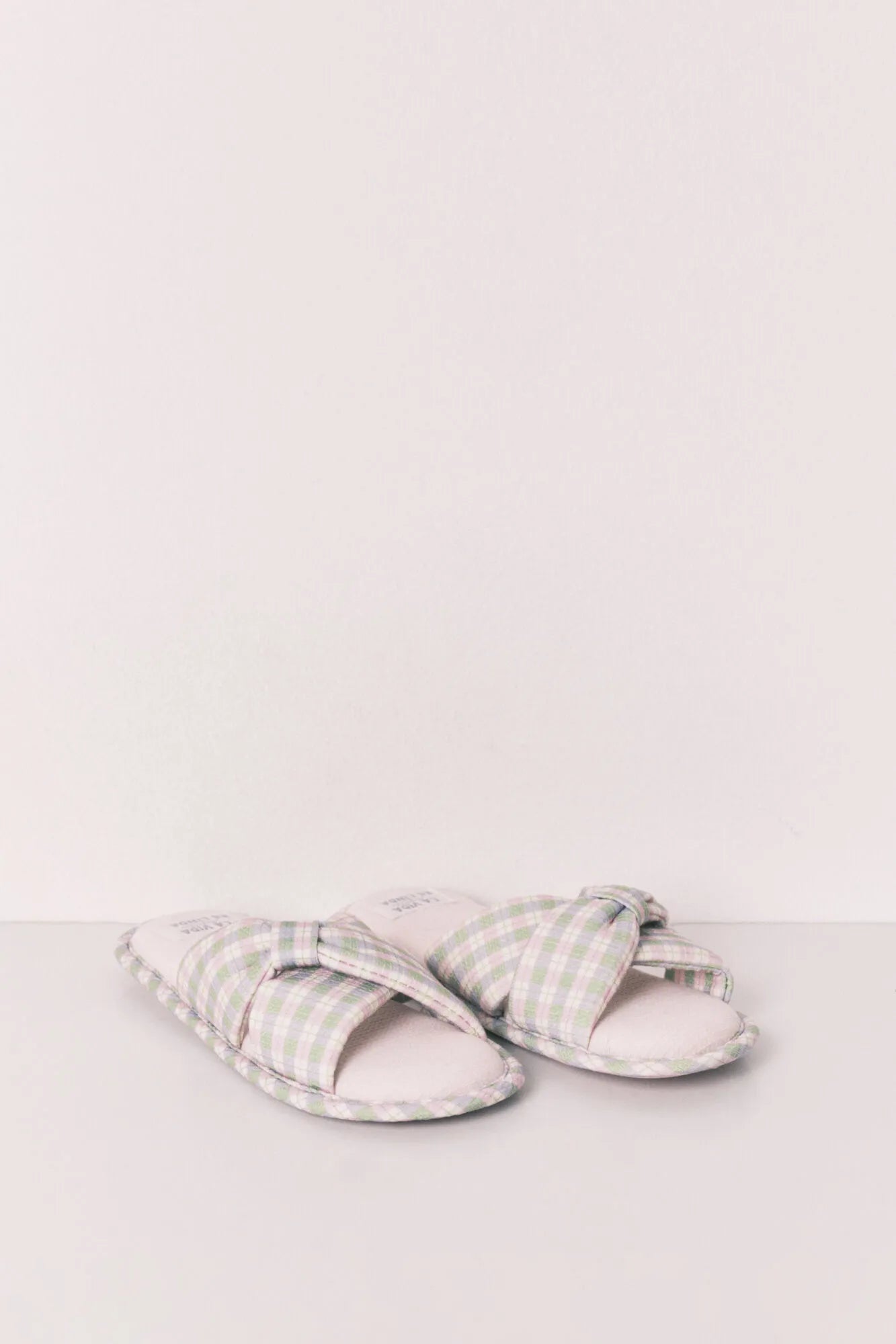 Women Secret Pink Women Plaid Knot Slippers SKU: 4993721_73 Image 04