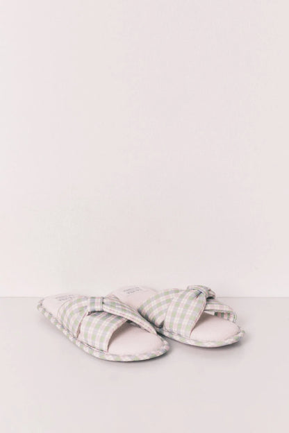 Women Secret Pink Women Plaid Knot Slippers SKU: 4993721_73 Image 04