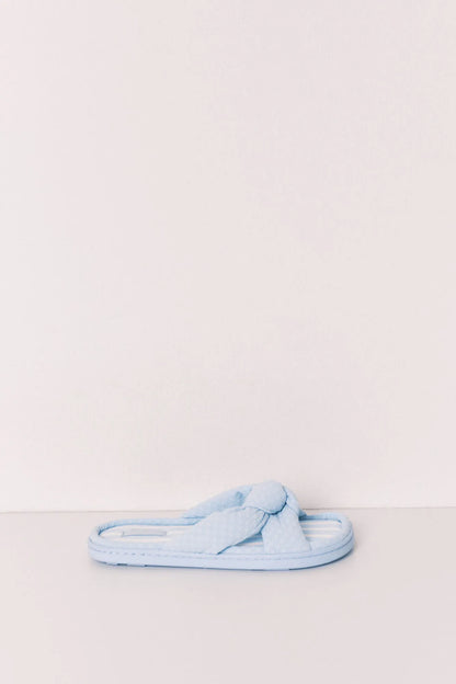 Women Secret Medium Blue Women Blue Volume Tie Slippers SKU: 4993730_13 Image 05