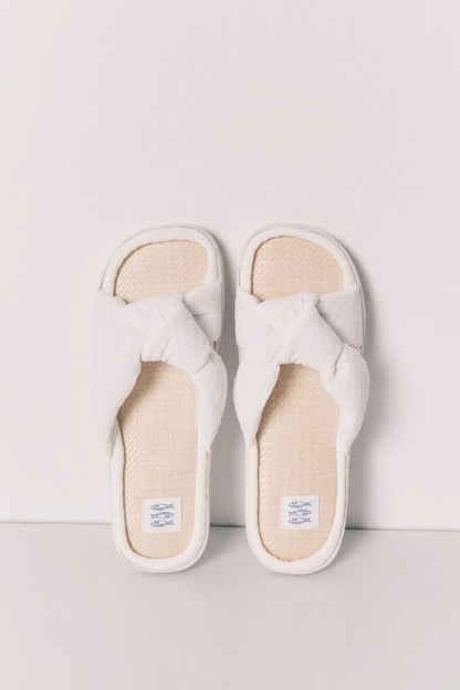 Women Secret Ivory Women Knot And Raffia Sandals SKU: 4993732_96 Image 01