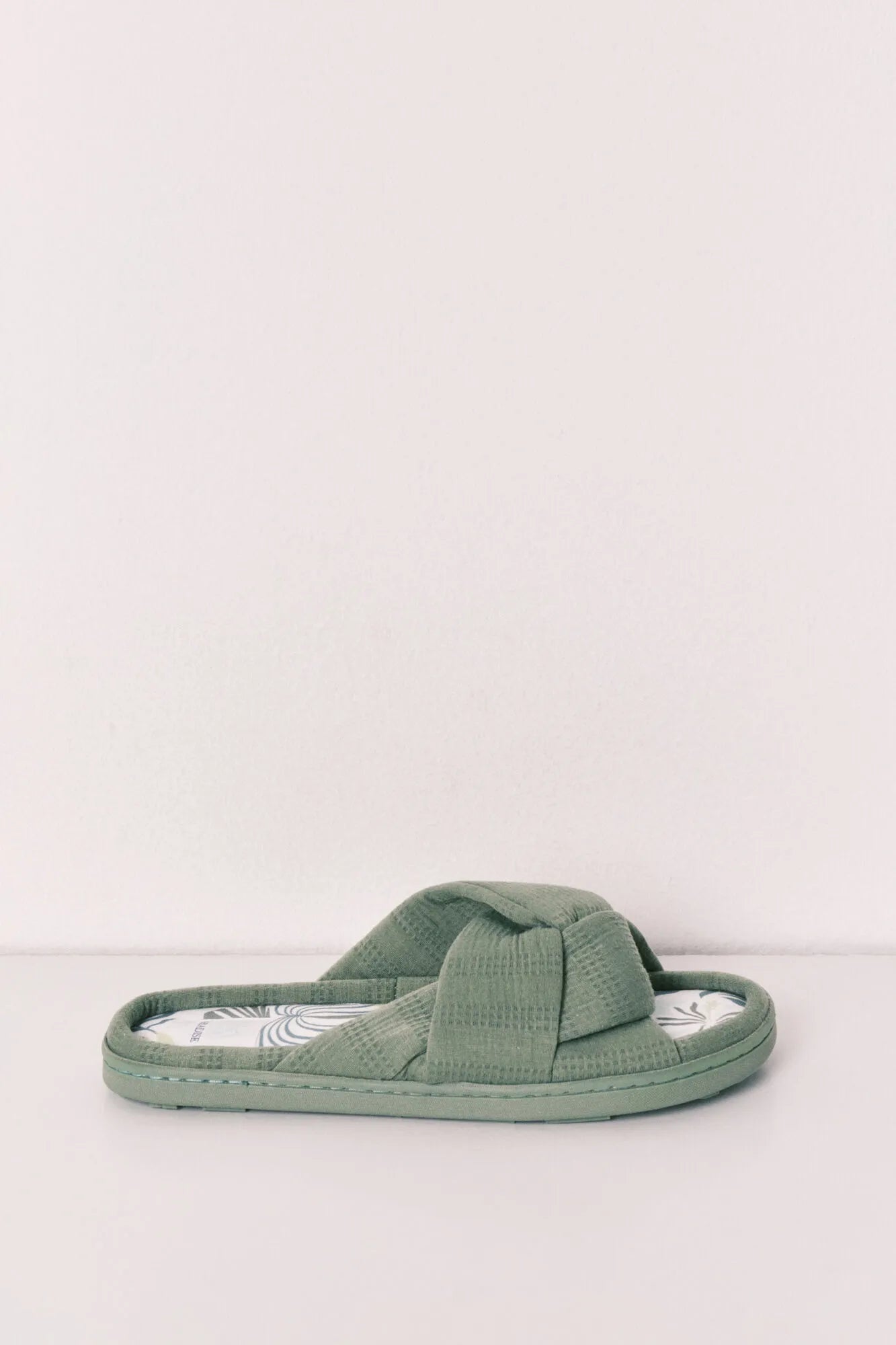 Women Secret Medium Khaki Women Green Knot Slippers SKU: 4993734_92 Image 05