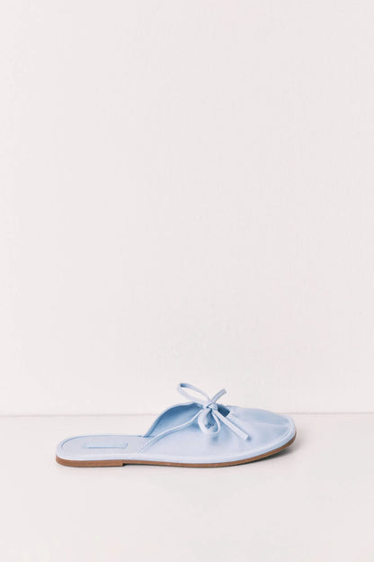 Women Secret Light Blue Women Light Blue Satin-Finish Slippers SKU: 4994417_16 Image 03