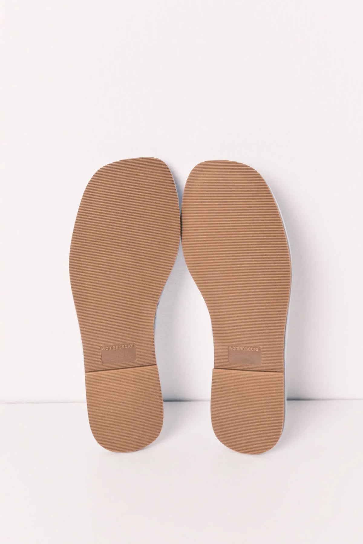 Women Secret Light Blue Women Light Blue Satin-Finish Slippers SKU: 4994417_16 Image 04