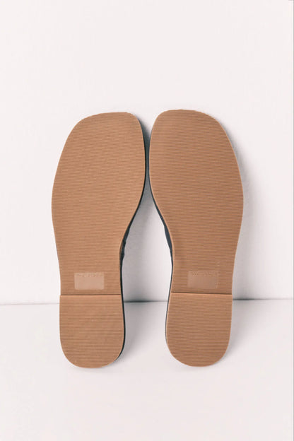 Women Secret Green Women Blue Satin-Finish Slippers SKU: 4994418_24 Image 04