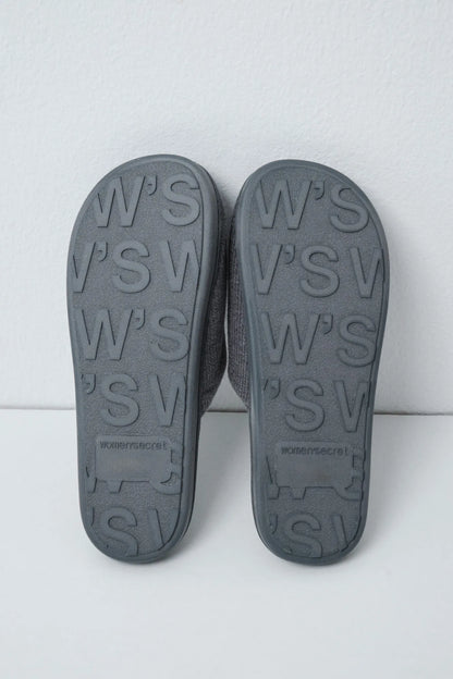 Women Secret Dark Grey Women Grey Snoopy Studded Slippers SKU: 4994421_41 Image 03