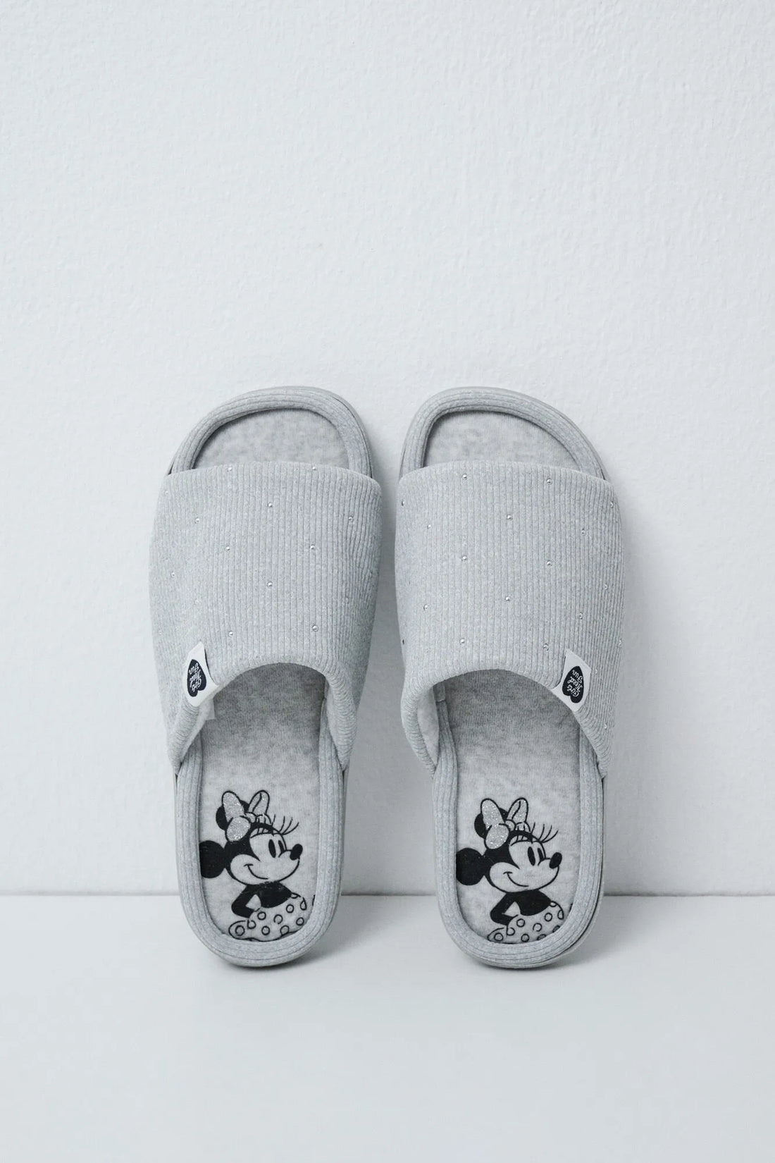 Women Secret Light Grey Women Grey Minnie Mouse Slippers SKU: 4994422_47 Image 01