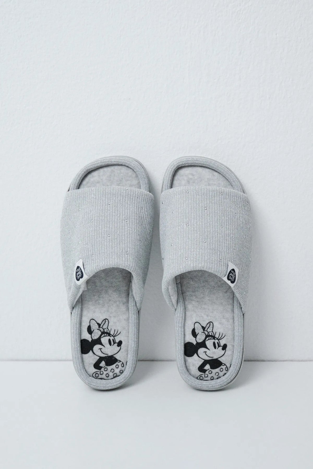 Women Secret Light Grey Women Grey Minnie Mouse Slippers SKU: 4994422_47 Image 01