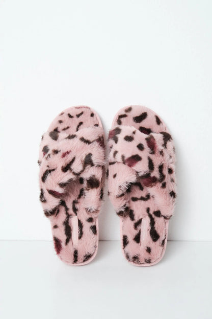 Women Secret Multicoloured Women Leopard Plush Slippers SKU: 4994434_98 Image 01