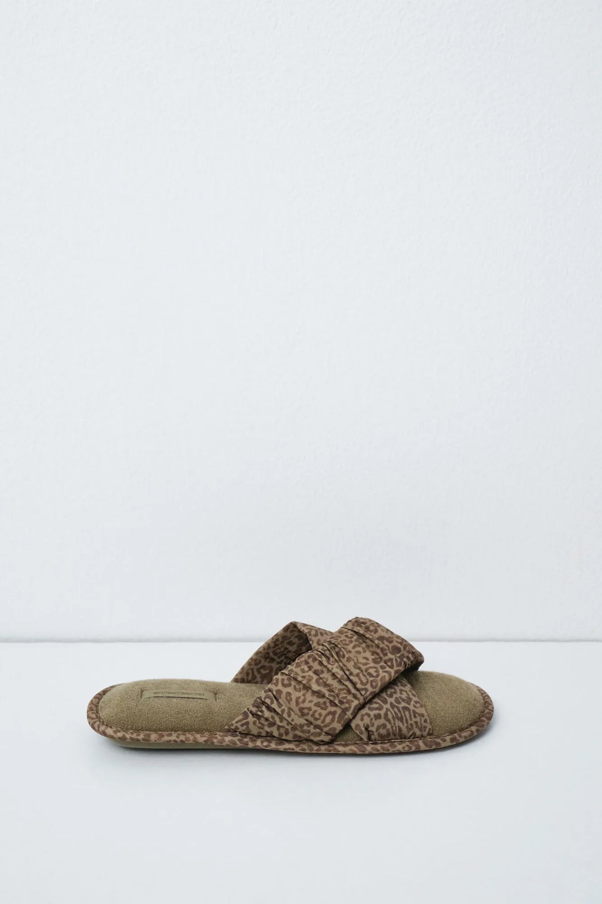 Women Secret Medium Khaki Women Animal Print Slippers Travel Pack SKU: 4994435_92 Image 02