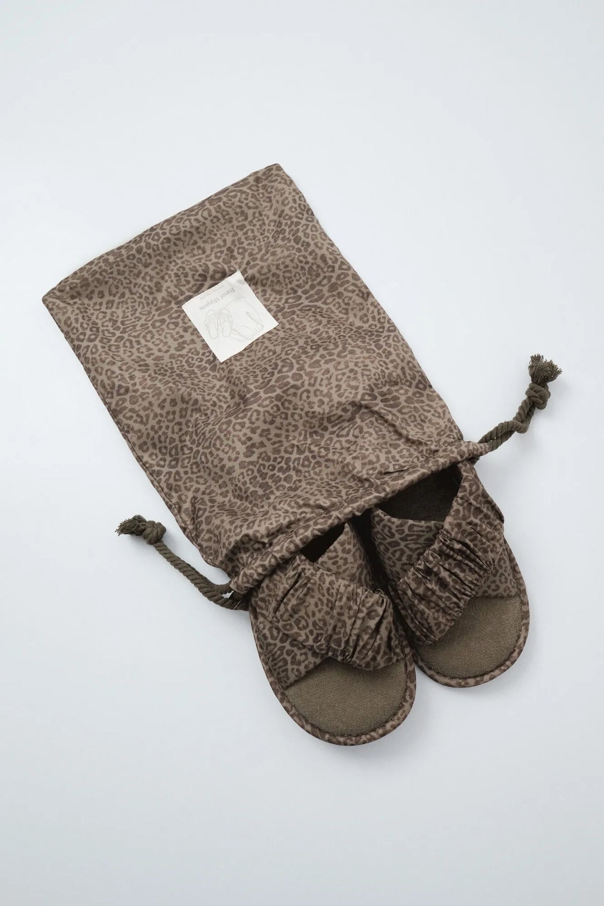 Women Secret Medium Khaki Women Animal Print Slippers Travel Pack SKU: 4994435_92 Image 05