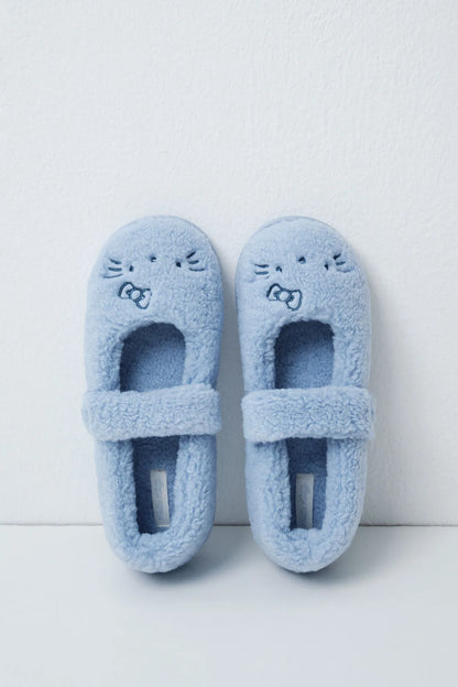Women Secret Dark Blue Women Hello Kitty Ballerina Slippers SKU: 4994436_11 Image 01