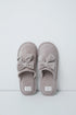 Women Secret Light Grey/Silver Women Grey Velvet Bow Slippers SKU: 4994438_48 Image 01