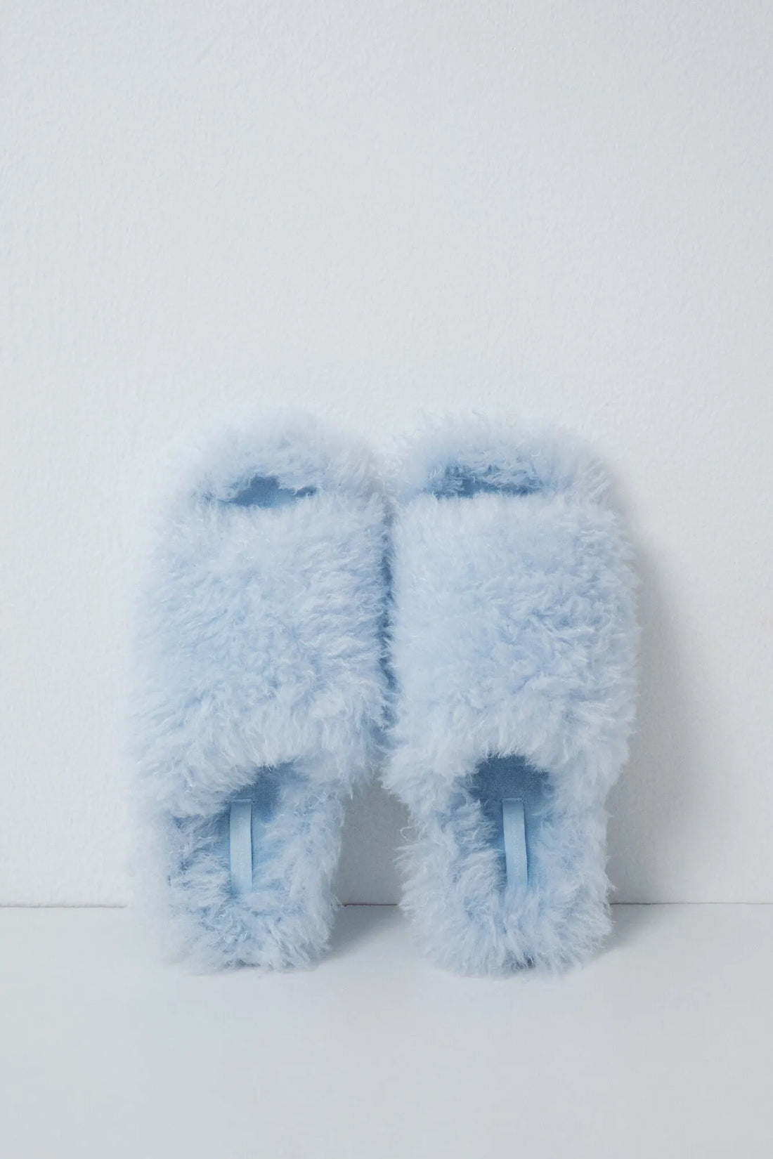 Women Secret Light Blue Women Blue Plush Slippers SKU: 4994441_17 Image 01