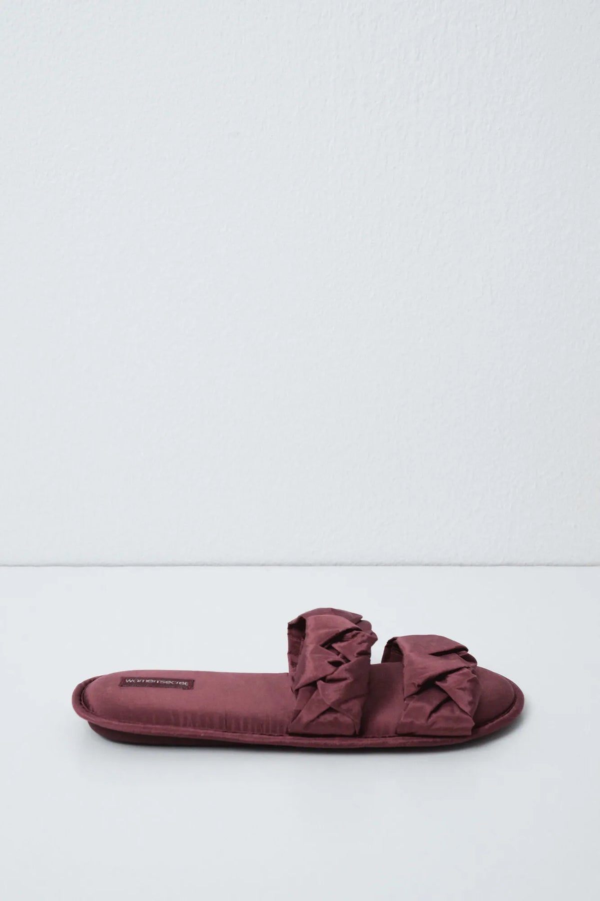 Women Secret Maroon Women Puffer Knot Double Strap Slippers SKU: 4994446_69 Image 04