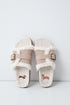 Women Secret Medium Brown Women Faux Shearling Slippers SKU: 4994454_31 Image 01