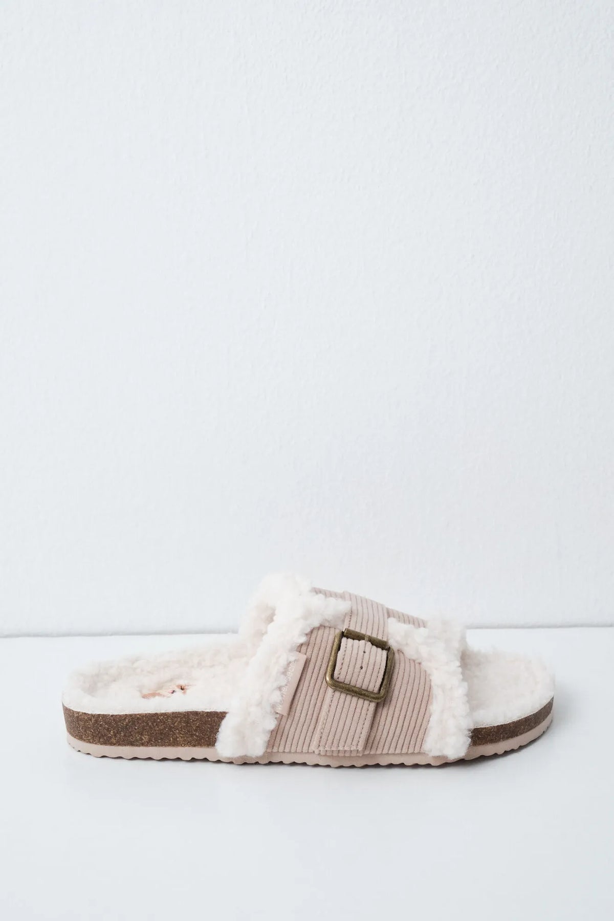 Women Secret Medium Brown Women Faux Shearling Slippers SKU: 4994454_31 Image 02