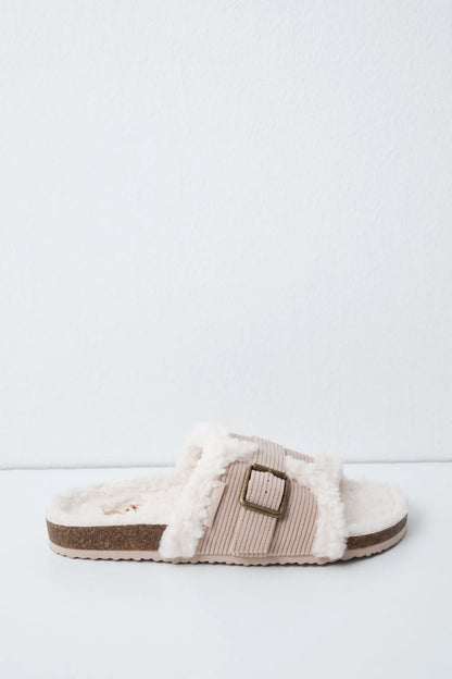 Women Secret Medium Brown Women Faux Shearling Slippers SKU: 4994454_31 Image 02