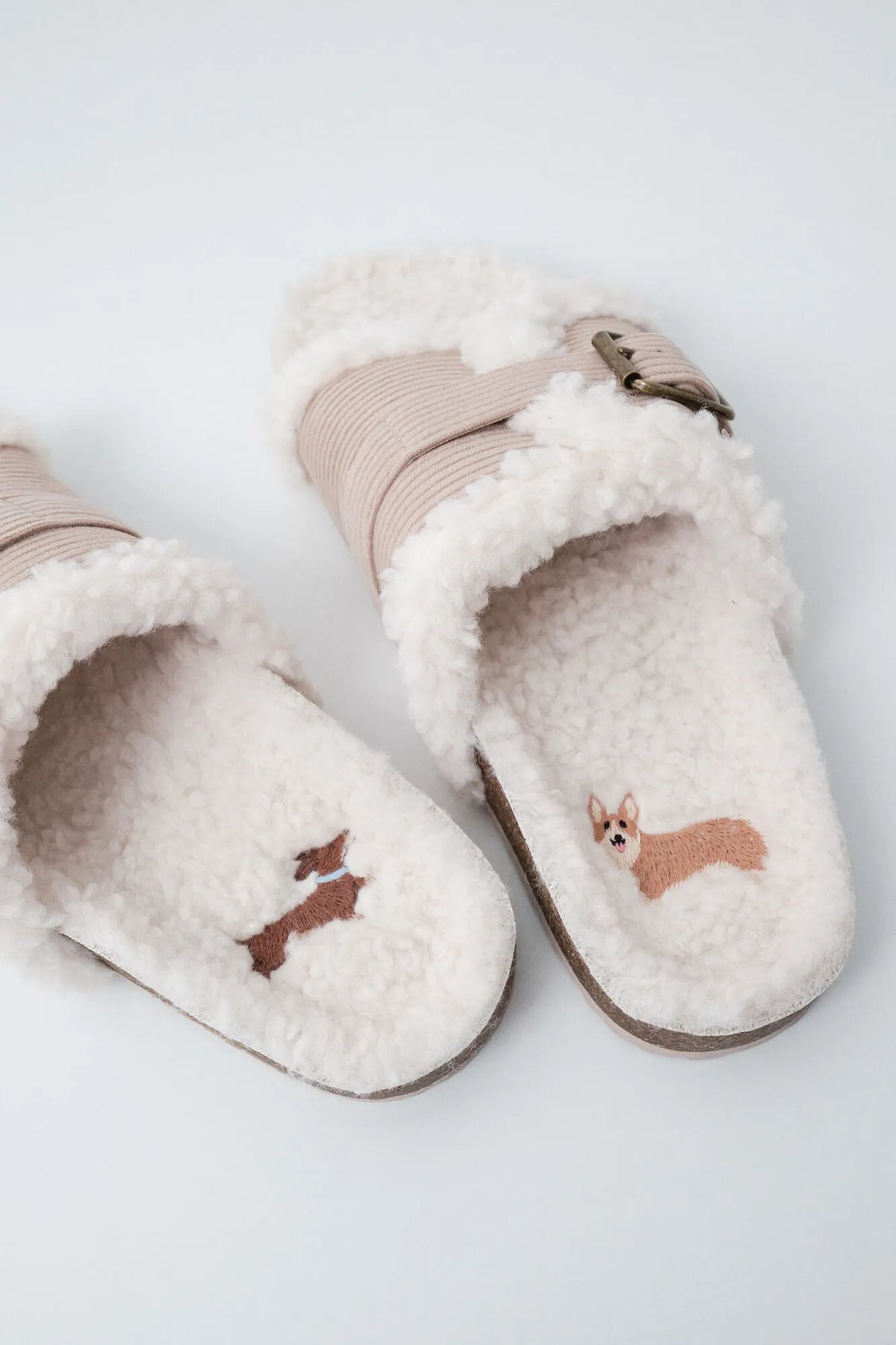 Women Secret Medium Brown Women Faux Shearling Slippers SKU: 4994454_31 Image 03