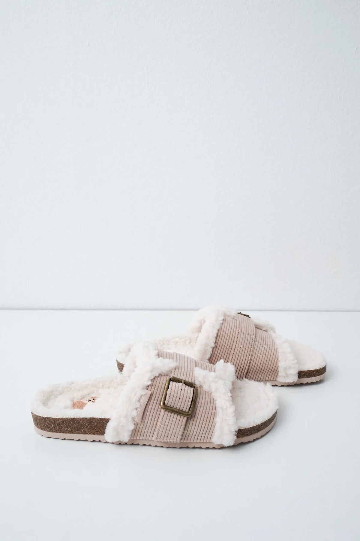 Women Secret Medium Brown Women Faux Shearling Slippers SKU: 4994454_31 Image 04