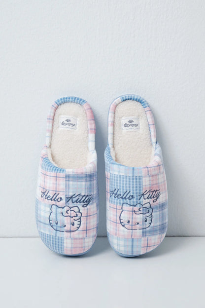 Women Secret White Print Women Hello Kitty Patchwork Slippers SKU: 4994456_97 Image 01