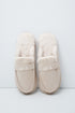 Women Secret Ivory Women Beige Lined Loafer Slippers SKU: 4994460_96 Image 01