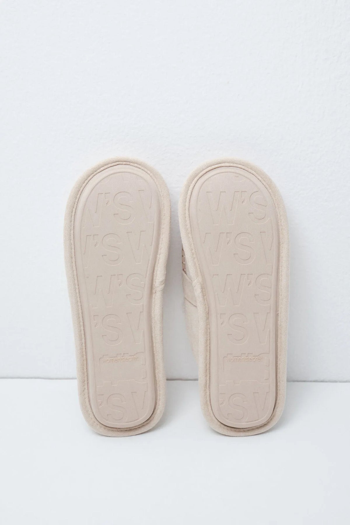 Women Secret Ivory Women Beige Lined Loafer Slippers SKU: 4994460_96 Image 03