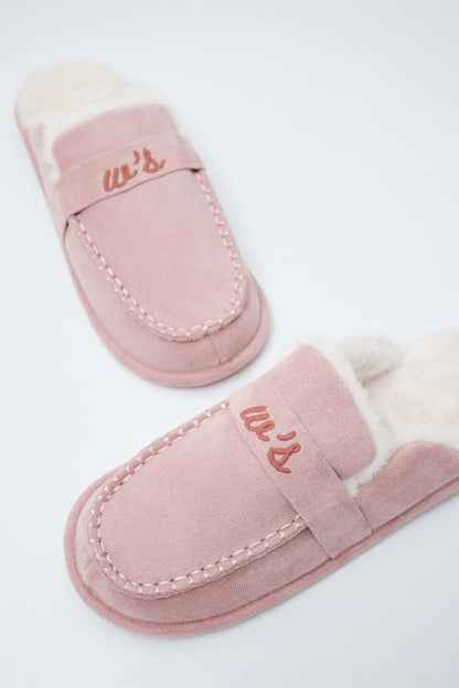 Women Secret Pink Women Pink Lined Loafer Slippers SKU: 4994461_70 Image 02