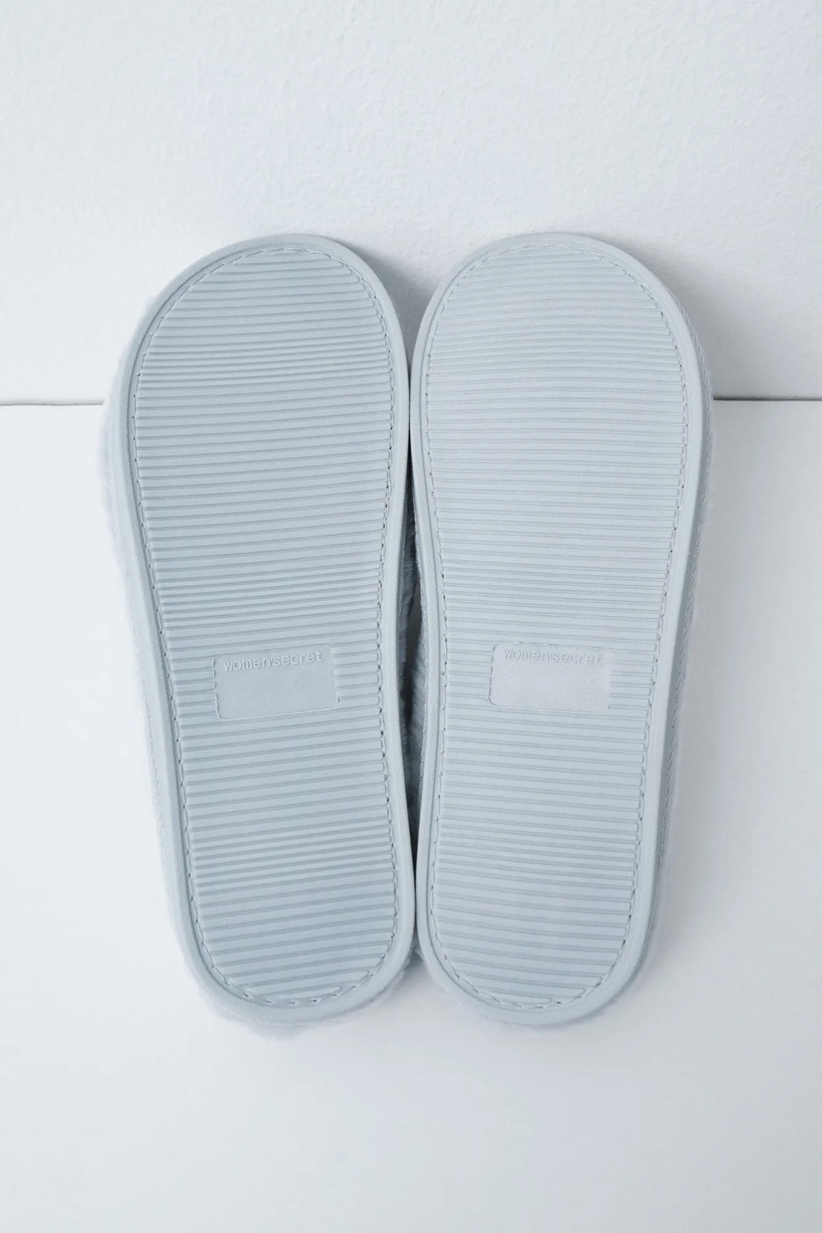 Women Secret Medium Blue Women Blue Faux Fur Slippers SKU: 4994515_14 Image 04