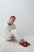 Women Secret Wine Women Red Faux Shearling Snoopy Slippers SKU: 4994518_68 Image 01