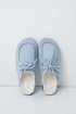 Women Secret Medium Blue Women Blue Lined Loafer Slippers SKU: 4994528_14 Image 01