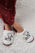 Women Secret Wine Women Snoopy Plaid Faux Shearling Slippers SKU: 4994538_68 Image 01