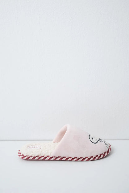 Women Secret Pink Women Pink Faux Shearling Snoopy Slippers SKU: 4994539_70 Image 03