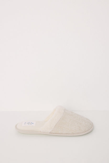 Ivory Chenilla House Slippers_04