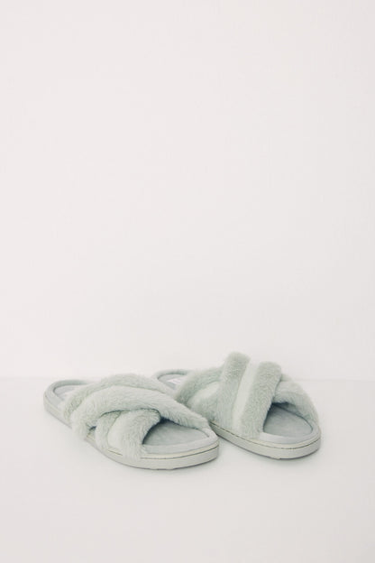 Green Padded House Slippers_03