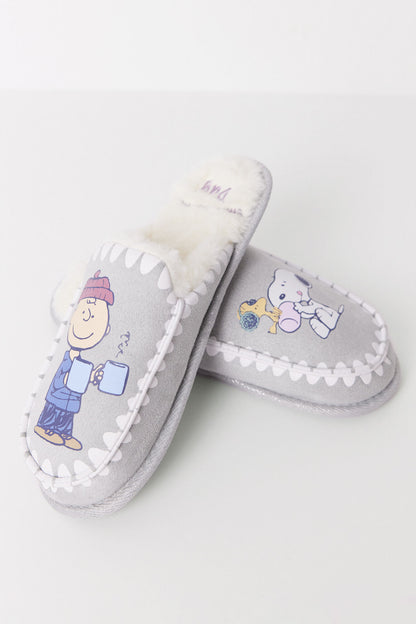 Snoopy Gray Hair House Slippers_4998027_44_04