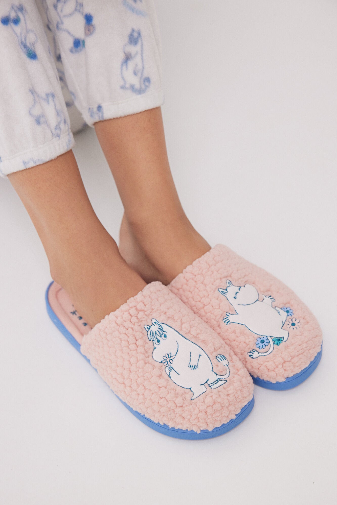 Moomin Pink Texture House Shoe_02