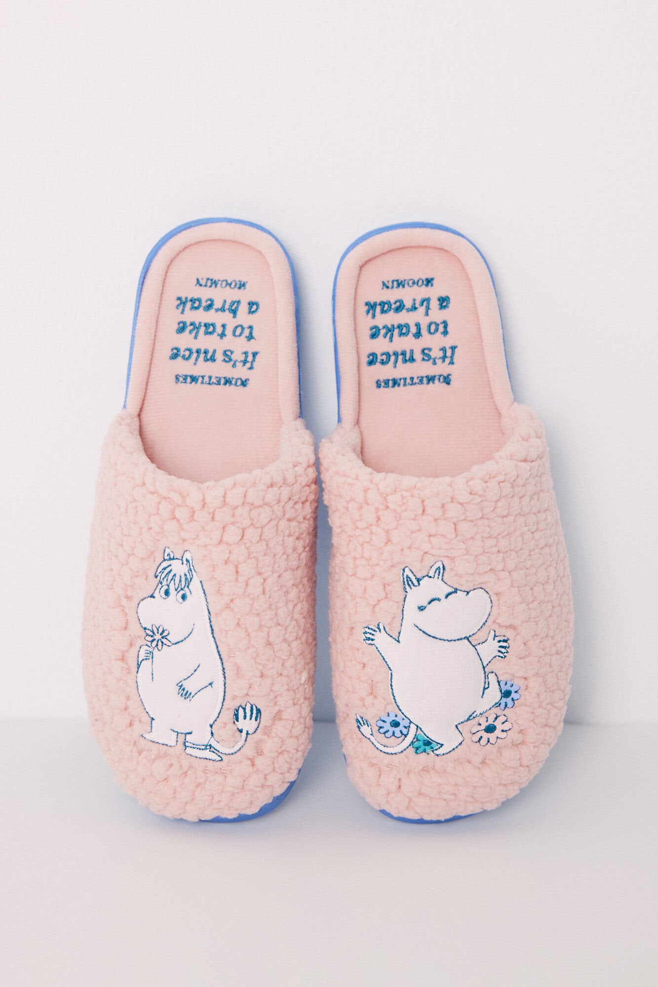 Moomin Pink Texture House Shoe_03