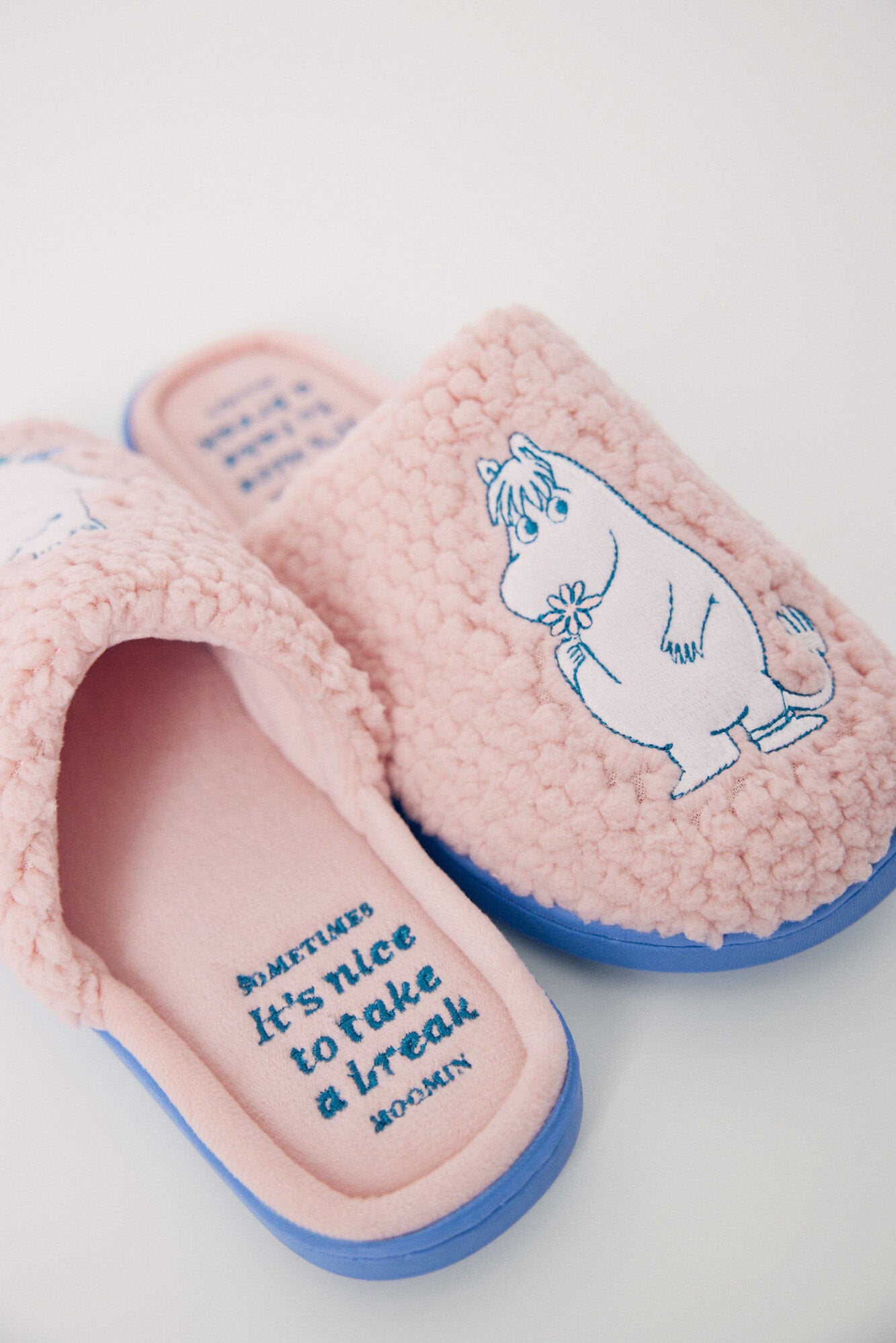 Moomin Pink Texture House Shoe_07