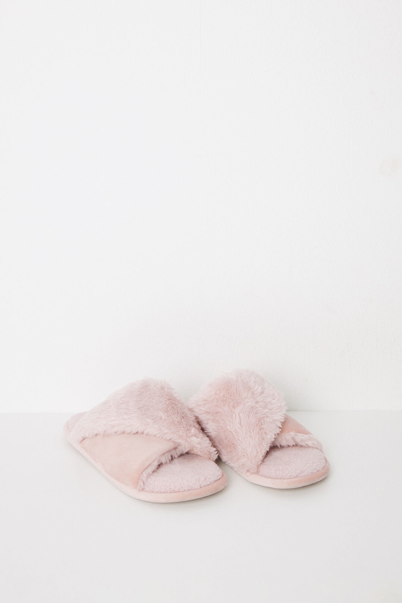 Women Secret_Open House Slippers with Pink Fur_4999673_70_03