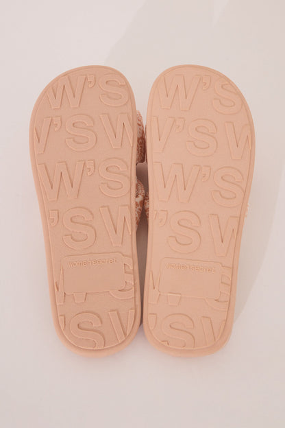 Women Secret_Orange Peach Raffia Knotted Upper Slippers_4999705_67_05
