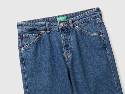 Benetton Blue Men 100% Cotton Regular-Fit Jeans SKU: 49BTUE02A_901 Image 03