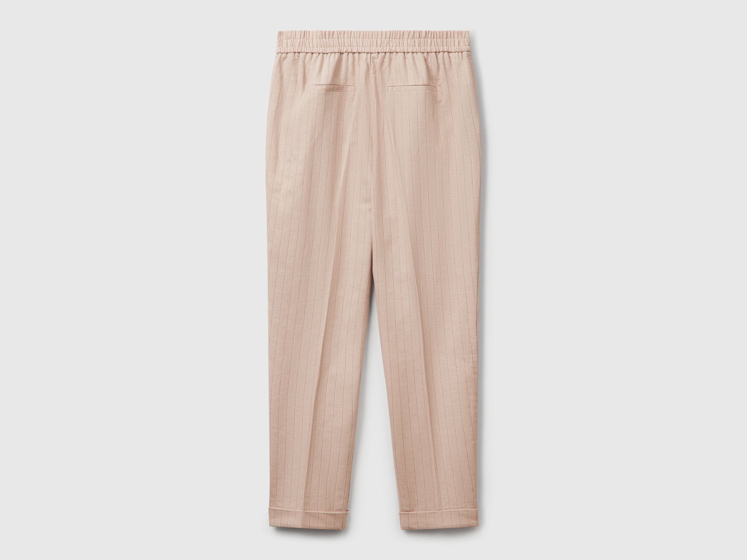 Benetton_Regular Fit Pinstriped Trousers_49KBDF090_901_05