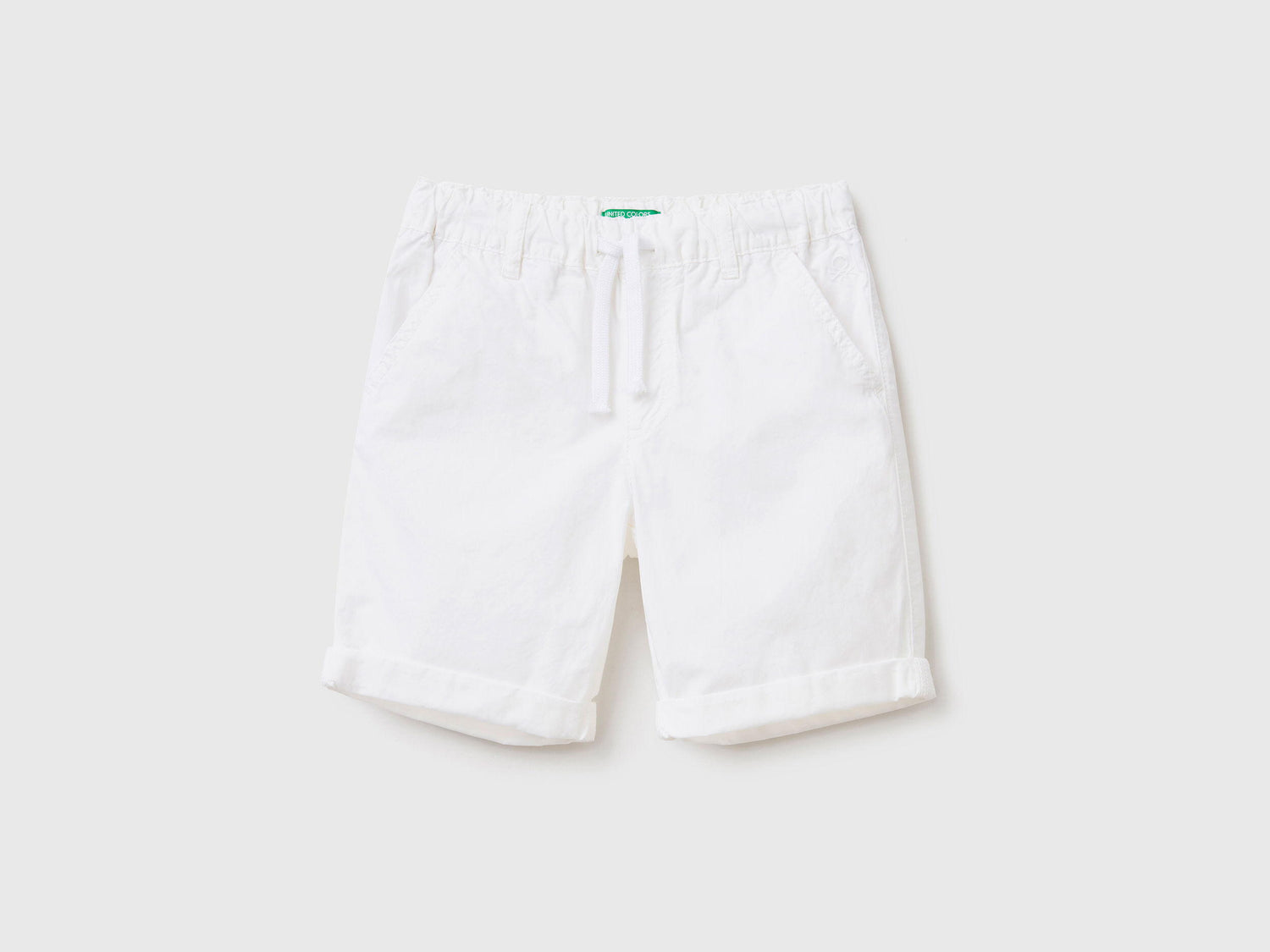 100% Cotton Shorts With Drawstring_4AC7G900O_101_01